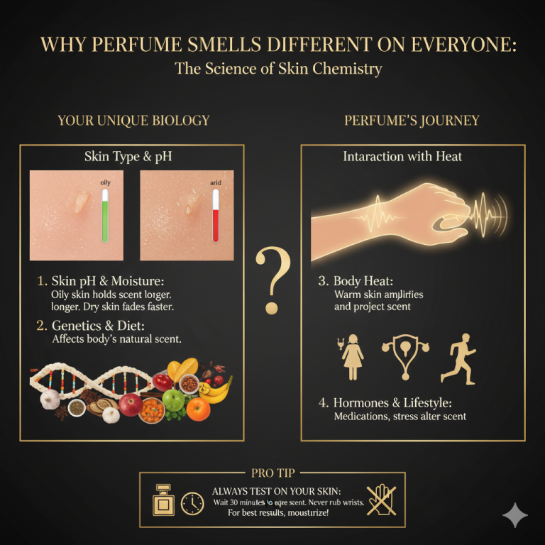 چرا یک عطر روی افراد مختلف بوی متفاوتی دارد؟