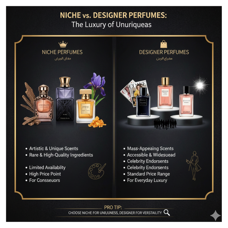 عطر نیش (Niche) چیست؟ تفاوت لوکس عطرهای نیش با دیزاینرها